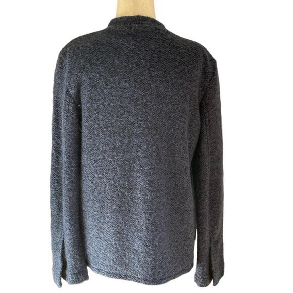 AG Adriano Goldschmied Wool Knit Jacket Med Blue and Black Blazer Office Career - Picture 4 of 12